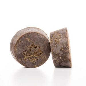 Coffee scrub soap round